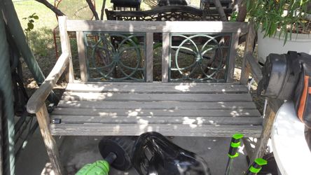 Wood bench