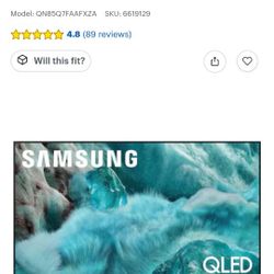 SAMSUNG 85" Q7F QLED SMART TV 4K HDR  NEW IN OPEN BOX WITH GUARANTEE AND ALL THE ACCESSORIES 🖥💯🖥💯🖥💯