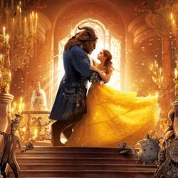 2017 Live-action Film Adaptation Beauty & the Beast Movie Wall Art Poster 11x17”. The image is a promotional photo from the 2017 live-action film adap