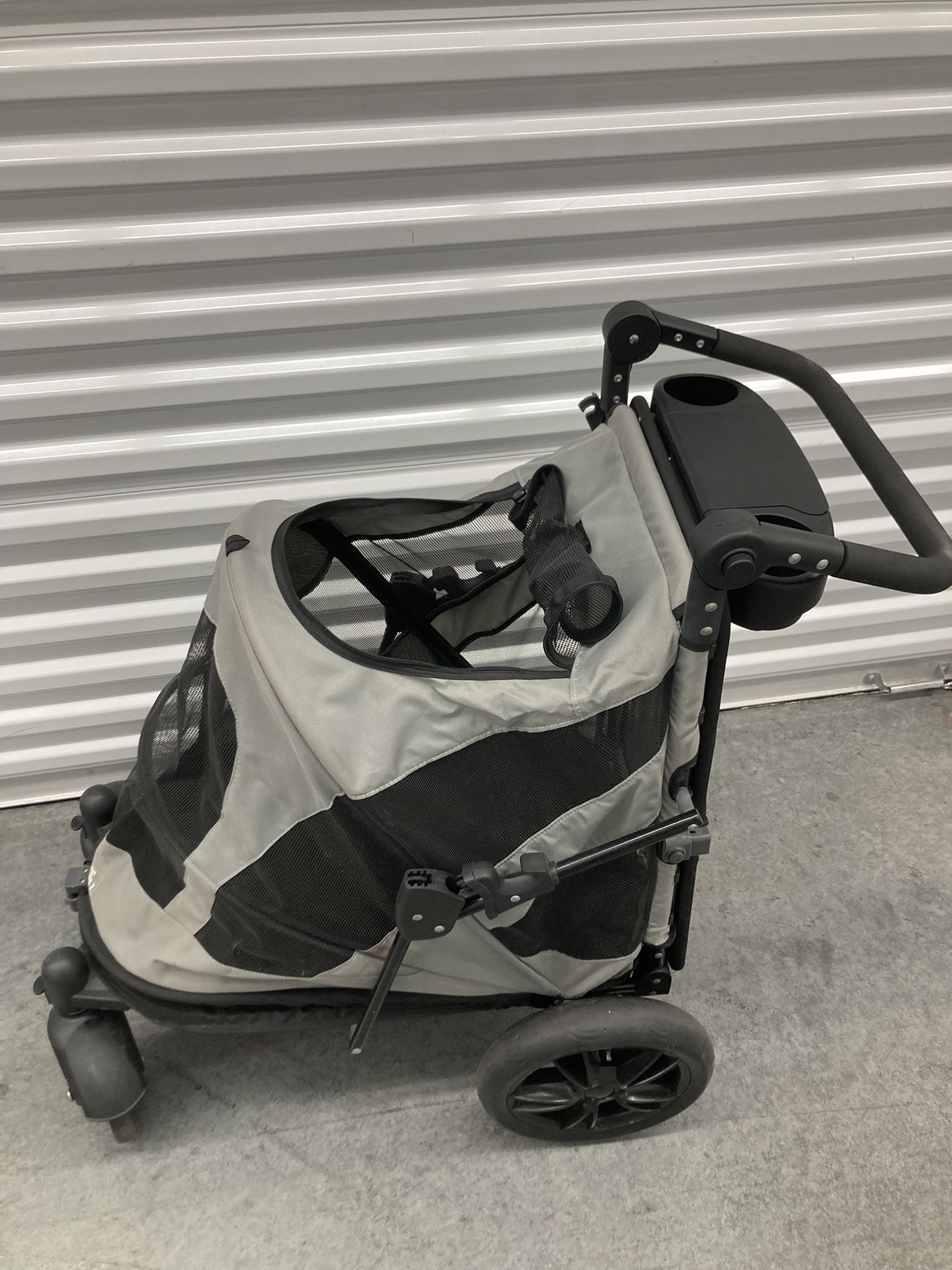 Pet Gear Stroller Dog Cat Zipperless Dual Entry
