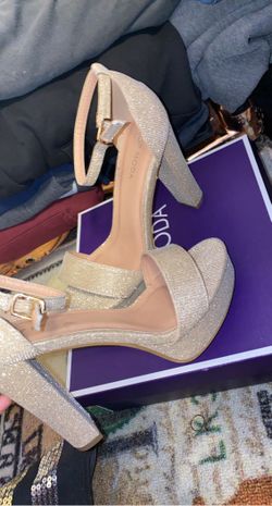 Gold Platform Heels 