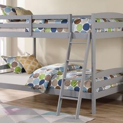 Brand New Grey Twin Bunk Bed