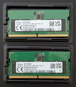 SK Hynix DDR5 16GB 5600mhz SODIMM Ram 2 x 8GB Modules
