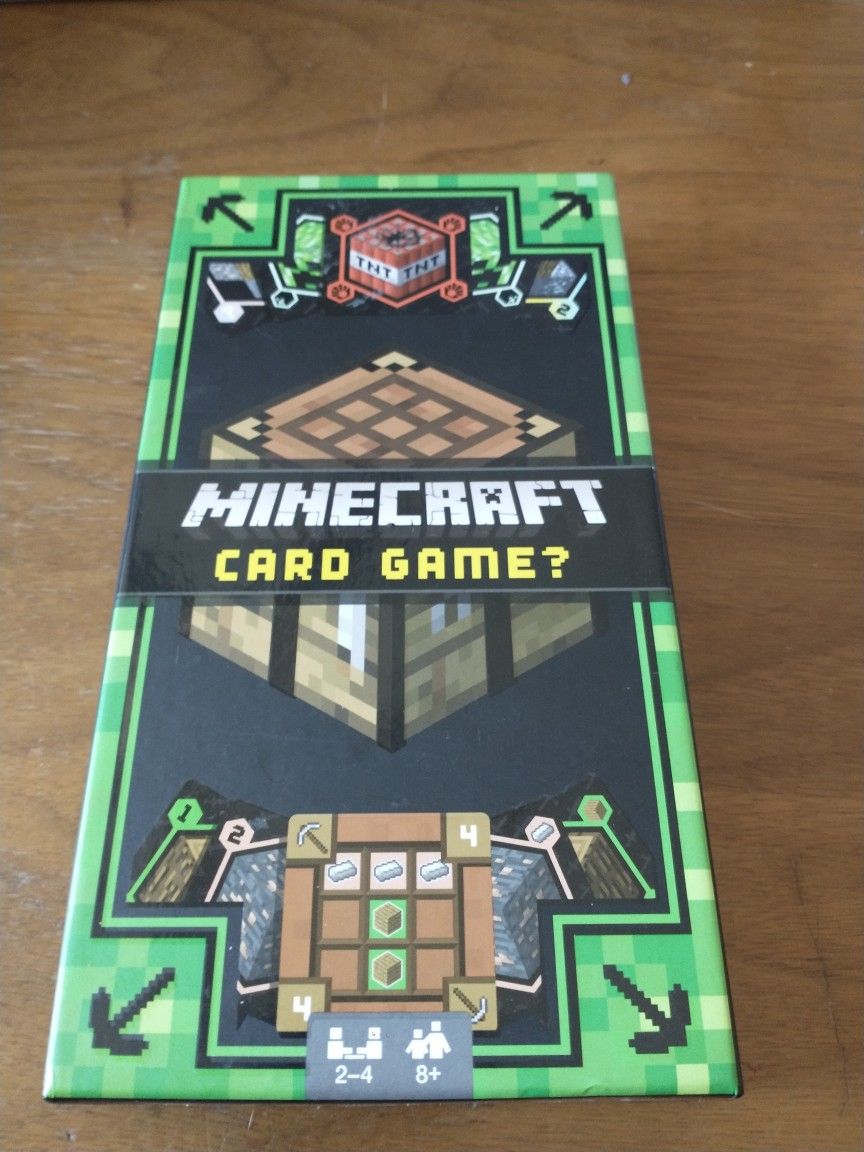 Minecraft card game 2-4 players ages 8+
Open box never used