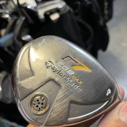 Taylormade R7 cbg max hybrid 4 wood in right hand  Graphite shaft RE AX in 