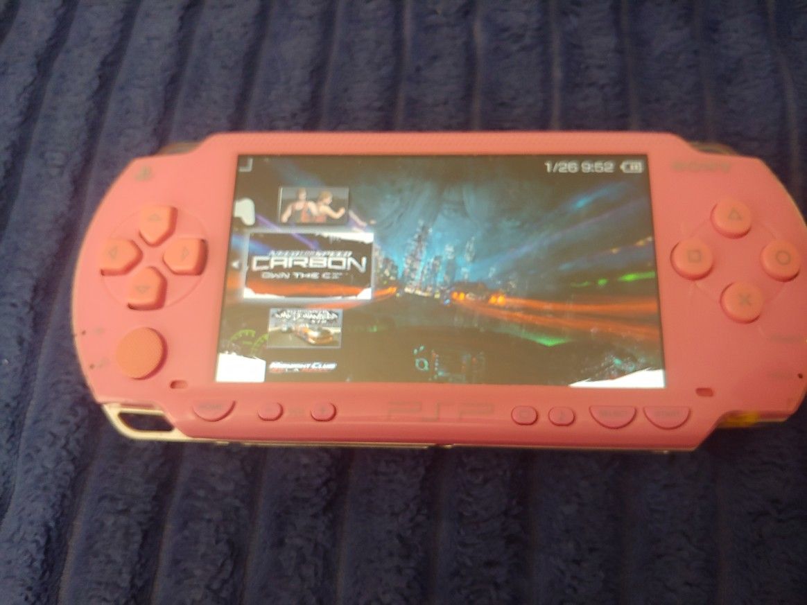 Psp Pink Console 30gb Memory 28 Games In