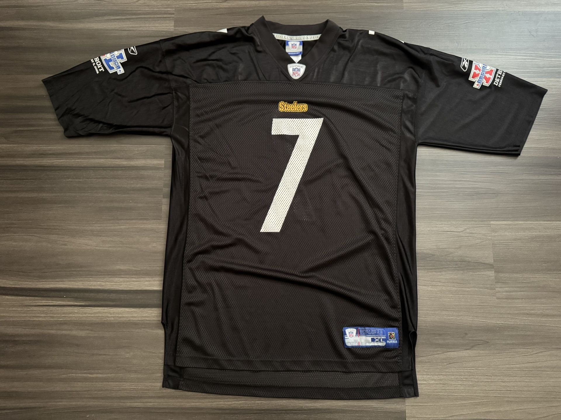 Reebok NFL Pittsburgh Steelers Ben Roethlisberger #7 Super Bowl Jersey Size XL