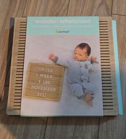 Pearhead Wooden Letterboard