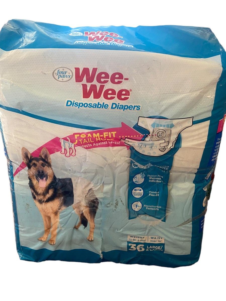 Four Paws Wee-Wee Disposable Dog Diapers 35 Count Large / X-Large
