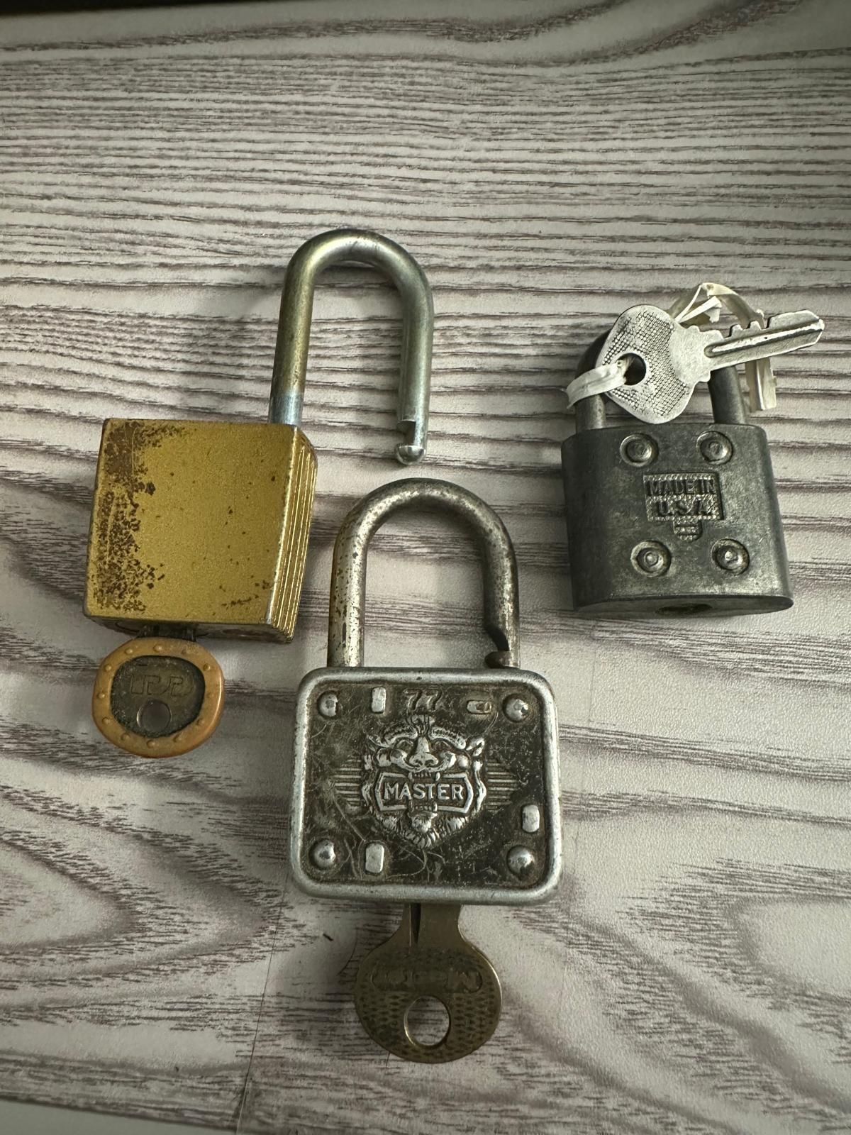 Vintage Padlocks Locks With Keys