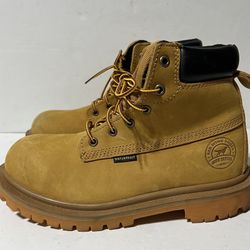 Irish Setter Red Wing Boots Men's 7  6" Aluminum Toe Waterproof Work Boot Wheat 