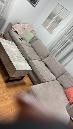 Sofa and table