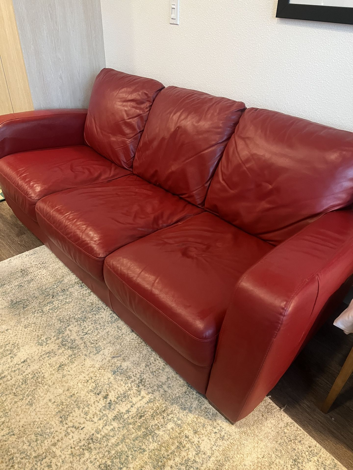 Italian Leather Couch