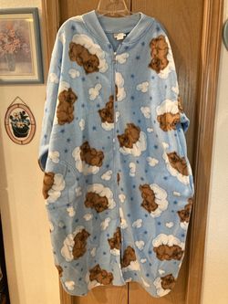 New Fashion Bug Loungewear Blue with Teddy bears 1X/2X