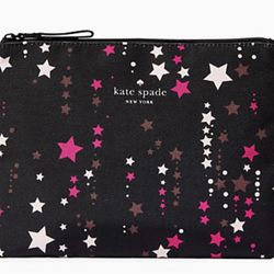 Kate Spade Canvas Falling Star Pouch