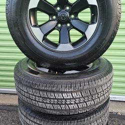 18" RAM REBEL RIMS & TIRES 