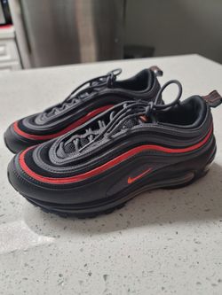Nike Air Max 97 Black Red Sneakers Size 6