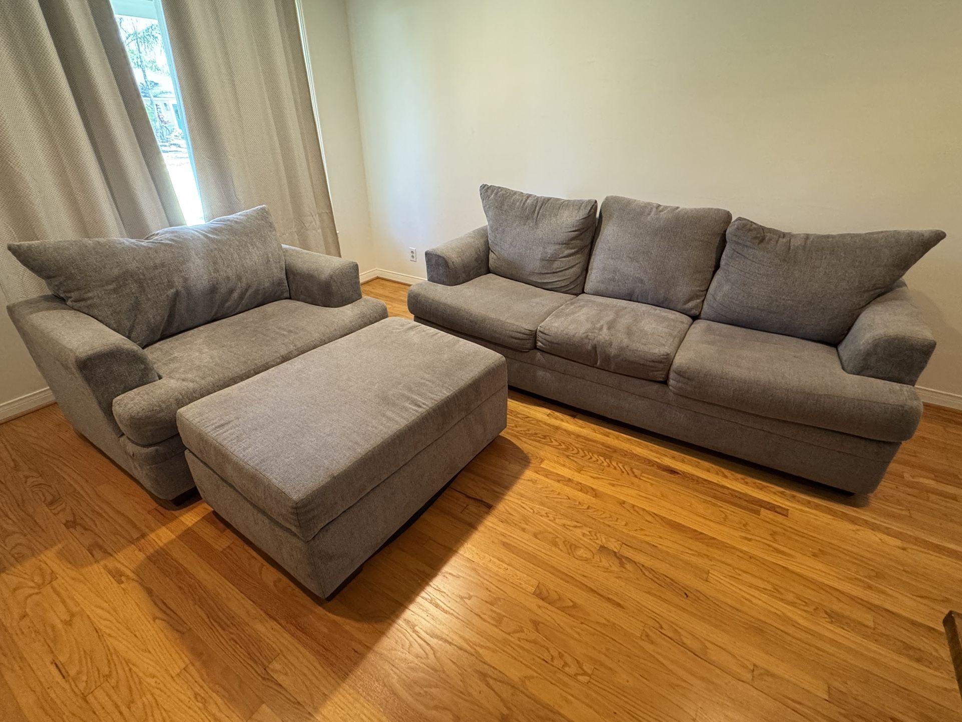 Couch, Love seat, & Ottoman Set