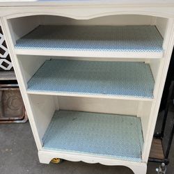 Shabby rustic vintage furniture solid wood sturdy - 33.5 inches wide / 7 inches deep/ 47.5 inches high