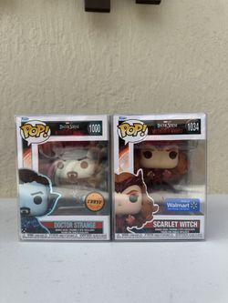 Doctor Strange And Scarlet Witch Funko Pops