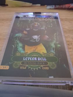 Le'Veon Bell Wild Card 1/1 Football Trading Card