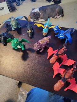 How to train your dragon movie 9  figure lot toothless
