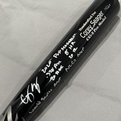 Corey Seager 2020 Nlcs Mvp Signed Bat With Authenticity, Only 20 In The World