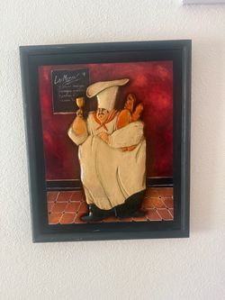 French Chef 3D Wall Art Plaque