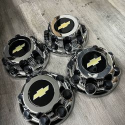 4PCs Chevy 8 Lugs Chrome REPLACEMENT WHEELCENTER CAP HUB SILVERADO, SUBURBAN, AVALANCHE 2(contact info removed)