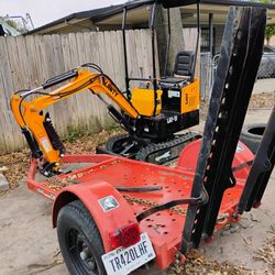 Lany 13 Mini Excavator & Trailer 