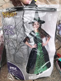 Gothic witch costume siZe 7/10 Halloween
