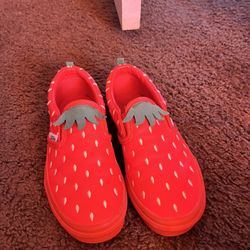 Strawberry Vans Size 1.5 Kids