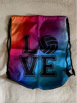 Volleyball Drawstring Bag