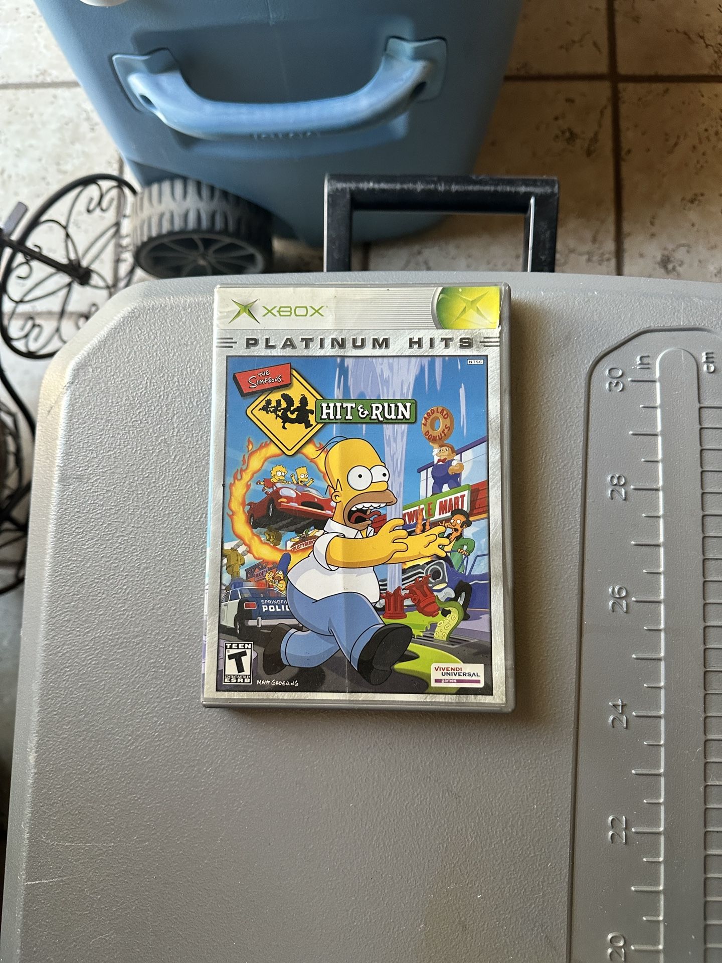 Simpson Hit And Run Xbox Game Amazing Condition