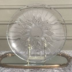 ✔️Nice Round Serving Glass Tray 🥪