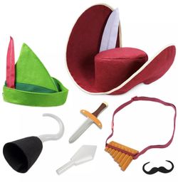 Peter Pan /Capt. Hook Halloween Costume Set