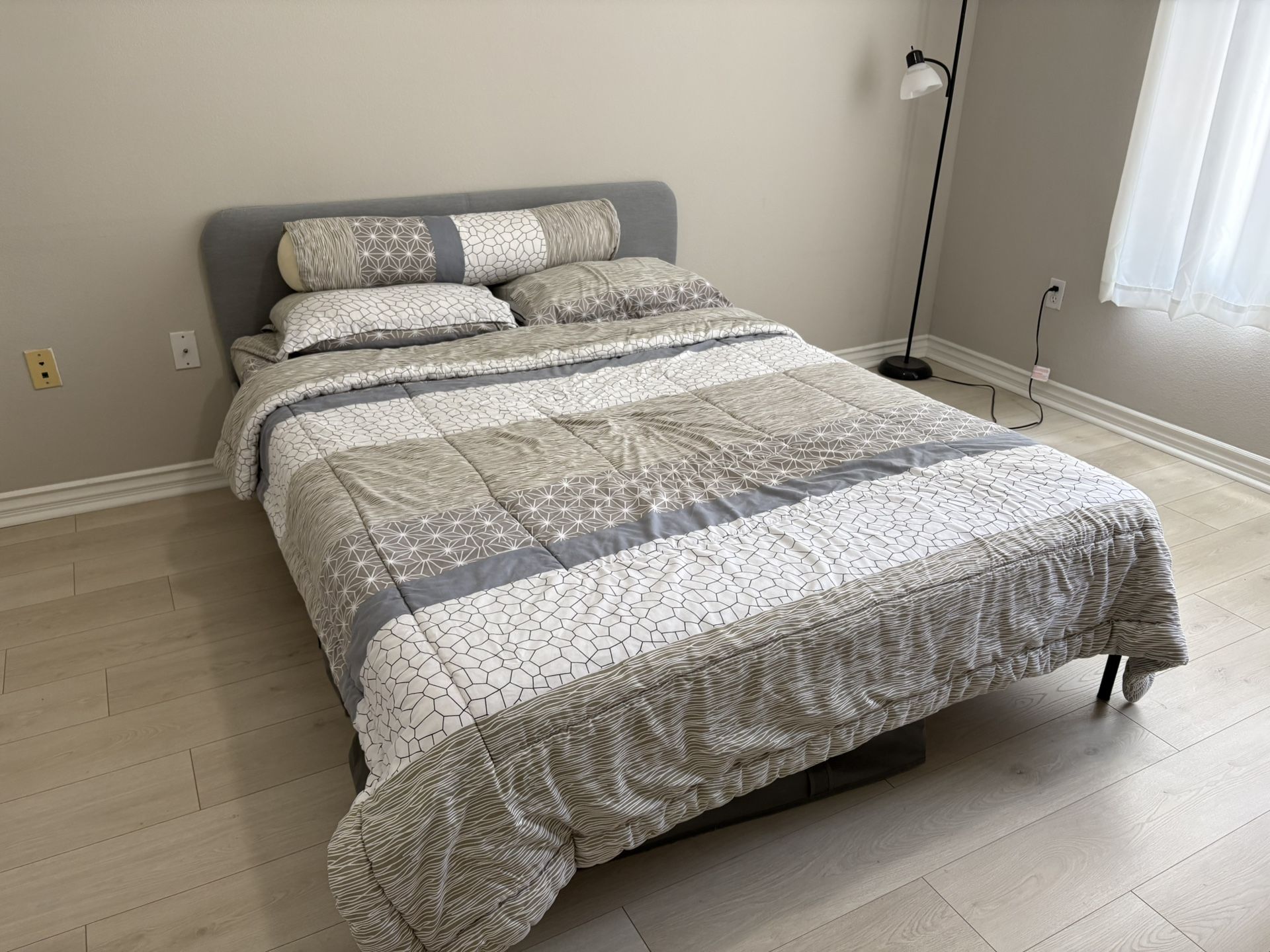 Queen Bed & Bed Frame