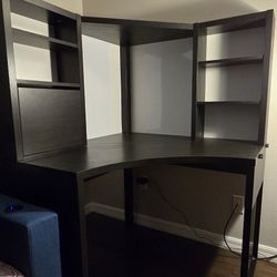 Ikea Micke Black-Brown Corner Desk