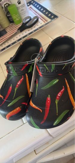 Crocs Clogs with Chili Pepper Print