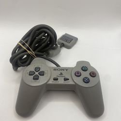 Sony PlayStation 1 (PS1) SCPH-1080 Wired Controller - Gray Tested Authentic 
