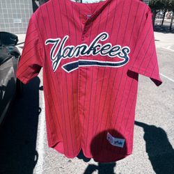 Red Ventage Yankees Jersey 