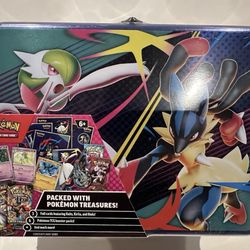 2025 POKEMON TCG COLLECTOR TREASURE CHEST LUNCH BOX TIN NEW/SEALED