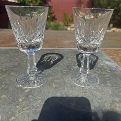 Waterford  ' Lismore ' Full Lead Crystal Goblets