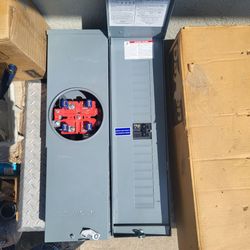 100A square D meter panel