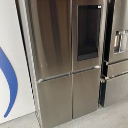 Stainless Steel 29 Cu. Ft. Smart 4-Door Flex Refrigerator With Family Hub