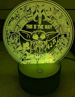 Mandalorian Grogu LED Night Light