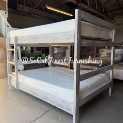 New Full Bunk Bed With Both Mattresses 