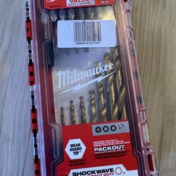 Milwaukee titanium drill bit/driver set