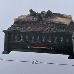 Brand New In Box StyleWell Barkridge 20.5 in. Infrared Electric Fireplace Log  Set Heater for Sale in Philadelphia, PA - OfferUp