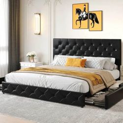 King Bedframe with Storage
